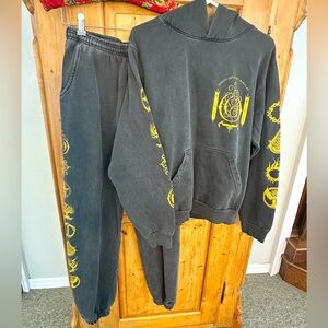 Ophelia All Art Is Magical "OMNES ARTIS EST MAGICAE"Sweatsuit Sz S Fantasy Fairy